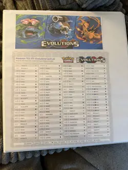 Pokemon TCG XY Evolutions Near Complete Master Set - Image 1