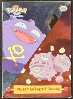 Holo Koffing/Weezing Topps Black Label TV13 Animation Edition Pokemon 1999 LP - Image 1