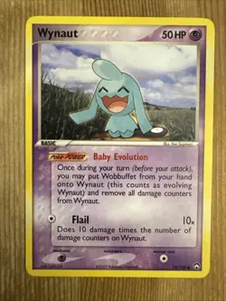 Pokemon TCG Wynaut EX Power Keepers 70/108 Regular Common VLP - Image 1