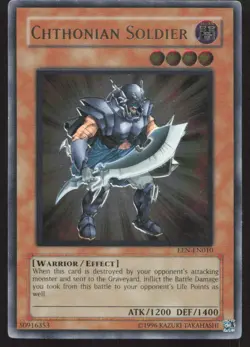 Yu-Gi-Oh Elemental Energy #EEN-EN010 Chthonian Soldier (UTR) Ultimate Rare - Image 1