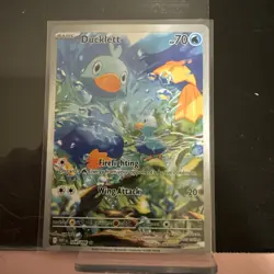 Pokemon TCG Ducklett White Flare 109/086 Illustration Rare Card NM/M Condition - Image 1