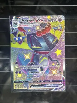 Pokemon TCG Dragapult VMAX SWSH097 Shiny Full Art Promo Card Near Mint Condition - Image 1