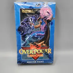 1995 Marvel Overpower Card Game Booster Box TCG - 36 Packs Venom Spiderman! NEW - Image 1