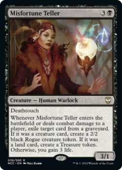 Misfortune Teller Streets of New Capenna Commander HEAVILY PLD CARD ABUGames - Image 1
