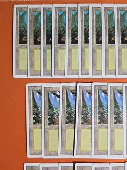 1994 MAGIC THE GATHERING REVISED FOREST LAND LOT (45 CARD) LIGHT ▶ HEAVY PLAY - Image 2