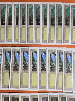 1994 MAGIC THE GATHERING REVISED FOREST LAND LOT (45 CARD) LIGHT ▶ HEAVY PLAY - Image 3
