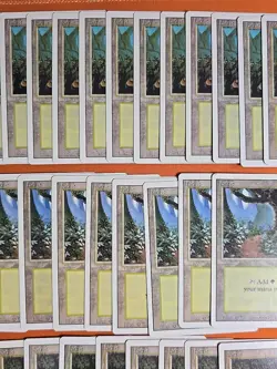 1994 MAGIC THE GATHERING REVISED FOREST LAND LOT (45 CARD) LIGHT ▶ HEAVY PLAY - Image 4