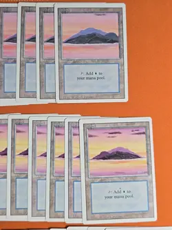 1994 MAGIC THE GATHERING REVISED ISLAND LAND LOT (50 CARD) LIGHT ▶ HEAVY PLAY - Image 5