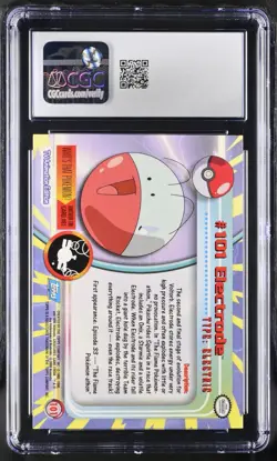 CGC 10 GEM MINT Electrode #101 Topps Series 2 2000 Pokemon Card - Image 2