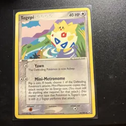 Togepi Pokemon Card 50/109 Vintage Neo Genesis Non Holo Rare 2000 WOTC - Image 1