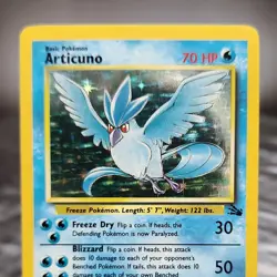 Articuno Fossil Set Holo Rare 2/62 Unlimited WOTC Vintage Pokemon TCG Card ⭐ - Image 2