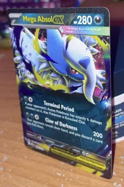 Mega Absol ex 086/132 Me01: Mega Evolution TCG Pokemon Card Holo Foil Rare NM - Image 2