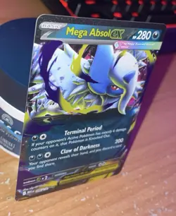 Mega Absol ex 086/132 Me01: Mega Evolution TCG Pokemon Card Holo Foil Rare NM - Image 3