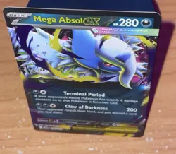 Mega Absol ex 086/132 Me01: Mega Evolution TCG Pokemon Card Holo Foil Rare NM - Image 4