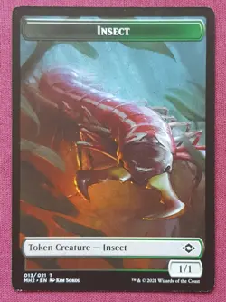 Magic The Gathering MODERN HORIZONS 2 MH2 INSECT token card MTG - Image 1