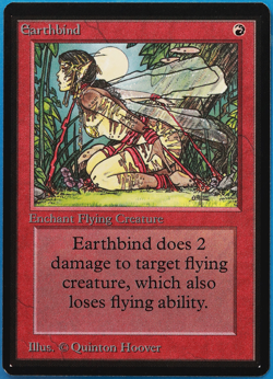 Earthbind Beta NM Red Common MAGIC THE GATHERING MTG CARD (ID# 498951) ABUGames - Image 1