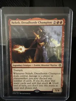 Neheb, Dreadhorde Champion 140/264 War of the Spark WAR MTG LP - Image 1