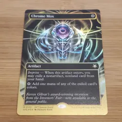 1x Chrome Mox, First Place Foil Borderless Art Special Guest, Aetherdrift MTG NM - Image 1