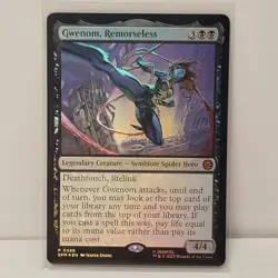 MTG Magic Gwenom Remorseless 0286 Promo Marvel Spider-Man Gift Box Exclusive NM - Image 1