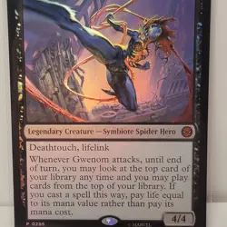 MTG Magic Gwenom Remorseless 0286 Promo Marvel Spider-Man Gift Box Exclusive NM - Image 3