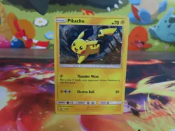 Pikachu Holo Promo SM81 Pokemon Card Near Mint Promo Holo Collectible Authentic! - Image 1