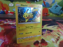 Pikachu Holo Promo SM81 Pokemon Card Near Mint Promo Holo Collectible Authentic! - Image 2