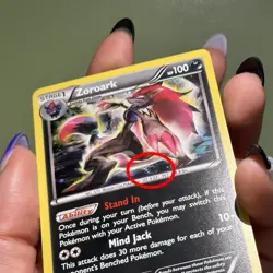 1 Swirl 🌀 Cosmo Holo Zoroark 91/162 Rare Pokemon XY Breakthrough LP - Image 1