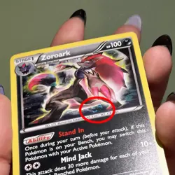 1 Swirl 🌀 Cosmo Holo Zoroark 91/162 Rare Pokemon XY Breakthrough LP - Image 2