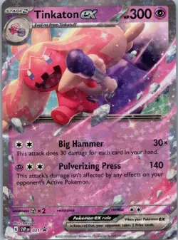 Pokemon TCG Tinkaton ex 31 Scarlet Violet Black Star Promos NM - Image 1