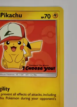 Lightly Played - Pokemon Ash's Pikachu #SM109 - I Choose You Movie Promo - Image 2