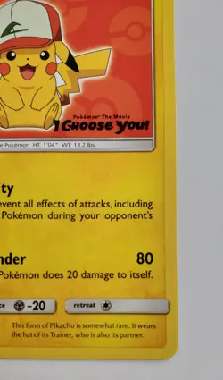 Lightly Played - Pokemon Ash's Pikachu #SM109 - I Choose You Movie Promo - Image 3