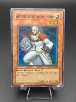 Aurkus, Lightsworn Druid LODT-EN081 YuGiOh Light of Destruction 2008 Super Rare - Image 1