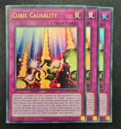 Cubic Causality x3 Yu-Gi-Oh! DUOV-EN051 1st Ultra Rare PLAYSET - Image 1