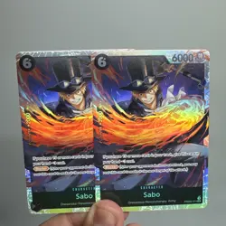 One Piece PRB02 Sabo English Playset PRB02-014 x2 Card Set Best Vol.2 - Image 1