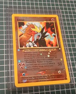 Pokemon Entei TCG 34/53 WOTC Black Star Promo Holo Card - Image 1