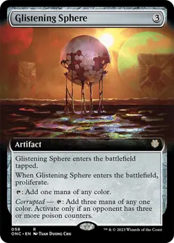 New NM+ MTG Glistening Sphere Extended Art Phyrexia All Be One #058 Magic Card - Image 1
