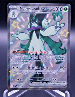 Meowscarada ex SVP078 Black Star Promo Shiny Ultra Rare Pokemon Card 2024 K152 - Image 1