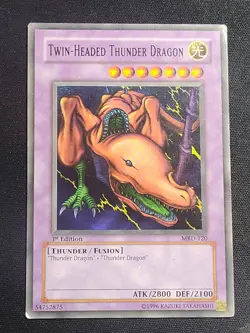 Twin-Headed Thunder Dragon 1st Edition MRD-120 Metal Raiders Yu-Gi-Oh Card MP - Image 1