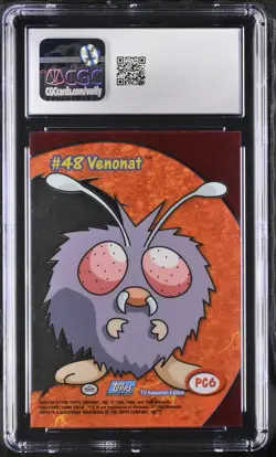 CGC 10 GEM MINT Venonat Clear Card PC6 Pokemon Topps Series 3 2000 Pokemon Card - Image 2