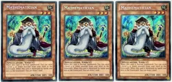 3 x DRLG-EN023 Mathematician - Secret Rare 1st Edition Near Mint YuGiOh Cards - Image 1