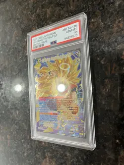 SS3 Son Goku Premonitions of a Fierce Battle Foil Dragon Ball Super Card PSA 10 - Image 2