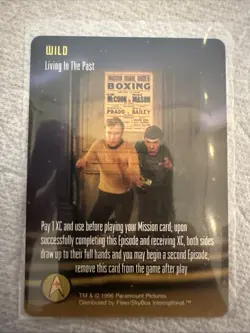 Star Trek The Card Game Living in the Past Near-Mint/NM Promo - Image 1