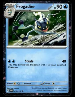 Froakie 056/197 & Frogadier 057/197 Cosmos Holo Obsidian Flames Pokemon Card - Image 2