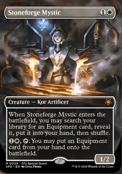 MTG Stoneforge Mystic (Borderless) [Outlaws of Thunder Junction Special Guests] - Image 3