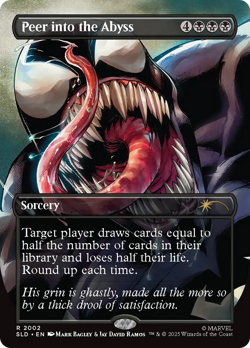 Peer into the Abyss 2002 Rainbow FOIL | NM FOIL | SLD Magic MTG - Image 1