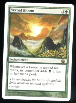 Vernal Bloom - MTG 8th Edition Enchantment - MP Condition-jivy - Image 1