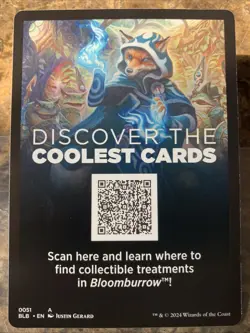 MTG TCG Bloomburrow Otter Token Creature 0025 - Image 2