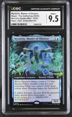 MYSTERIO, MASTER OF ILLUSION Marvel's Spider-Man Extended Art Foil CGC 9.5 MTG - Image 1