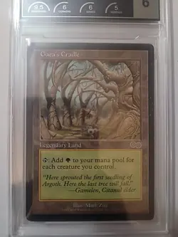 Mtg - Gaea's Cradle - Urza's Saga *PCG Graded 6* - Image 3