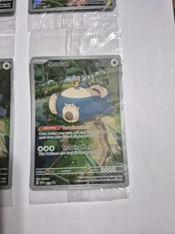 LOT OF 4 SEALED Snorlax Promo 051 Scarlet and Violet 151 Celebrations Pokemon - Image 5